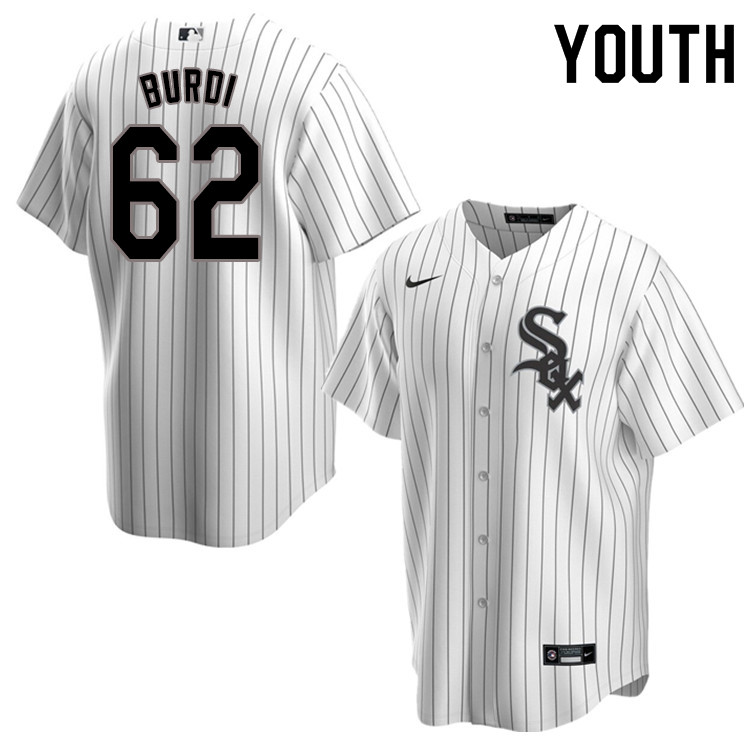 Nike Youth #62 Zach Burdi Chicago White Sox Baseball Jerseys Sale-Pinstripe - Click Image to Close